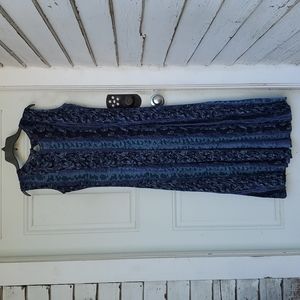 Grapevine Rayon Sleeveless Maxi Dress